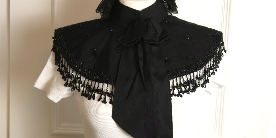 beaded cape front