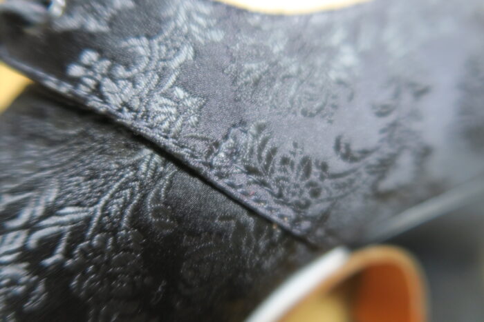 fabric detail of the pompadours