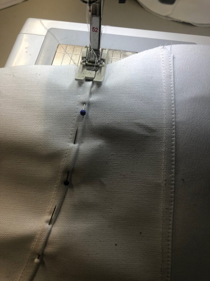 sewing a flat felled seam